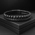 Lederarmband geflochten mit lava steinen gravierbar Uniqal